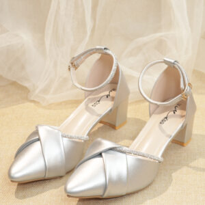 Ankle Strap Toe Covered Women Shoes-SP306