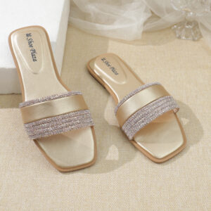 Rhinestone Slide Sandals-SP377
