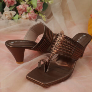 Braided Toe-Ring Block Heel Sandals-SP379