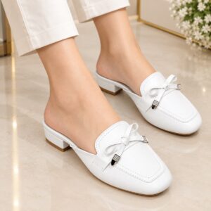 Bow Embellished Mule