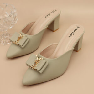 Classic Noir Slip-On Heels-SP395
